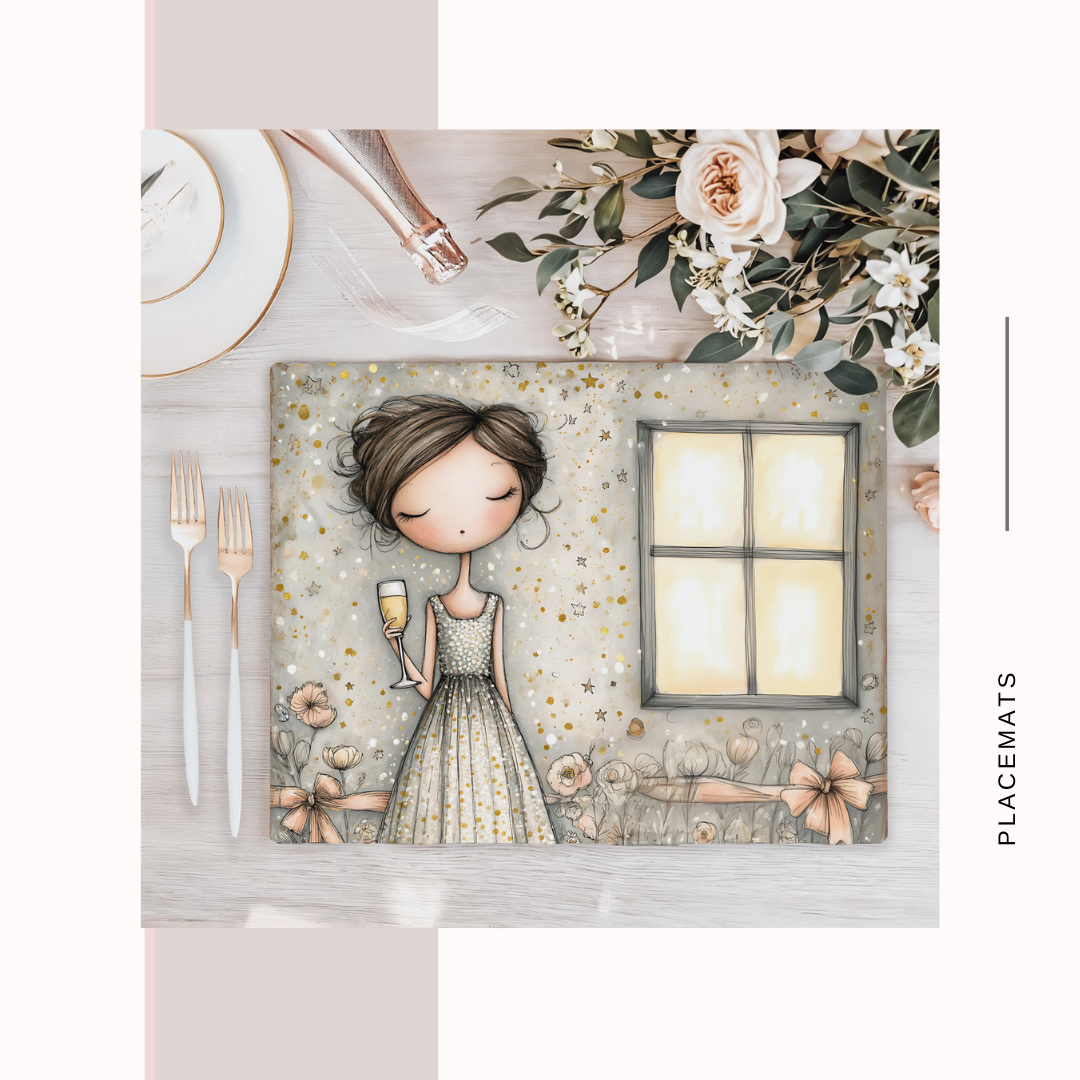 Wooden Placemats – (Set of 6) New year
