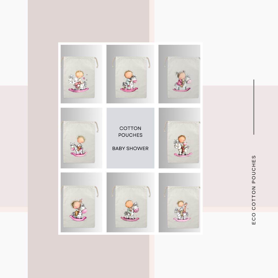 Cotton Cloth Baby Shower Pouches