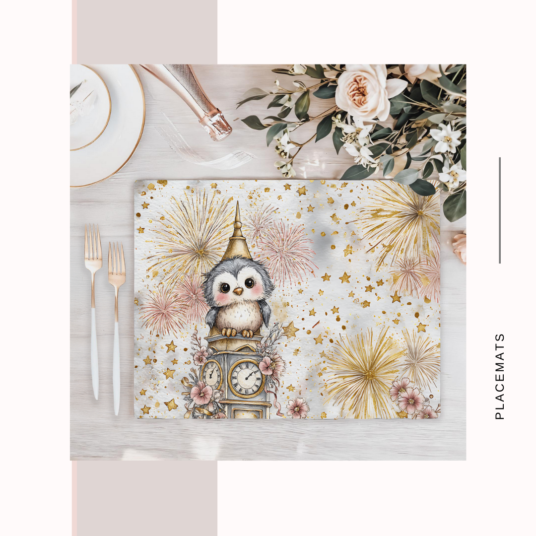 Wooden Placemats – (Set of 6) New year