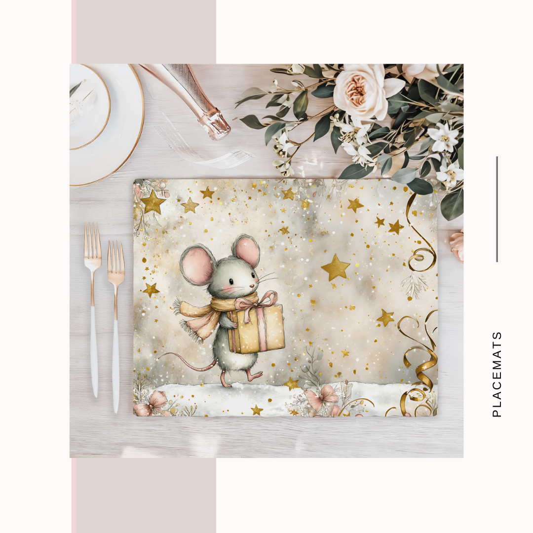 Wooden Placemats – (Set of 6) New year