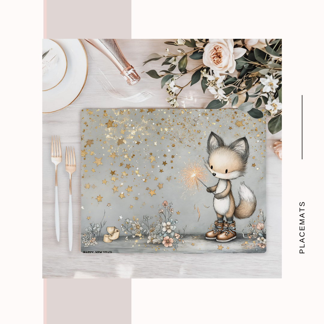 Wooden Placemats – (Set of 6) New year