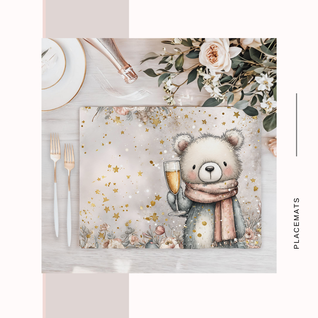 Wooden Placemats – (Set of 6) New year