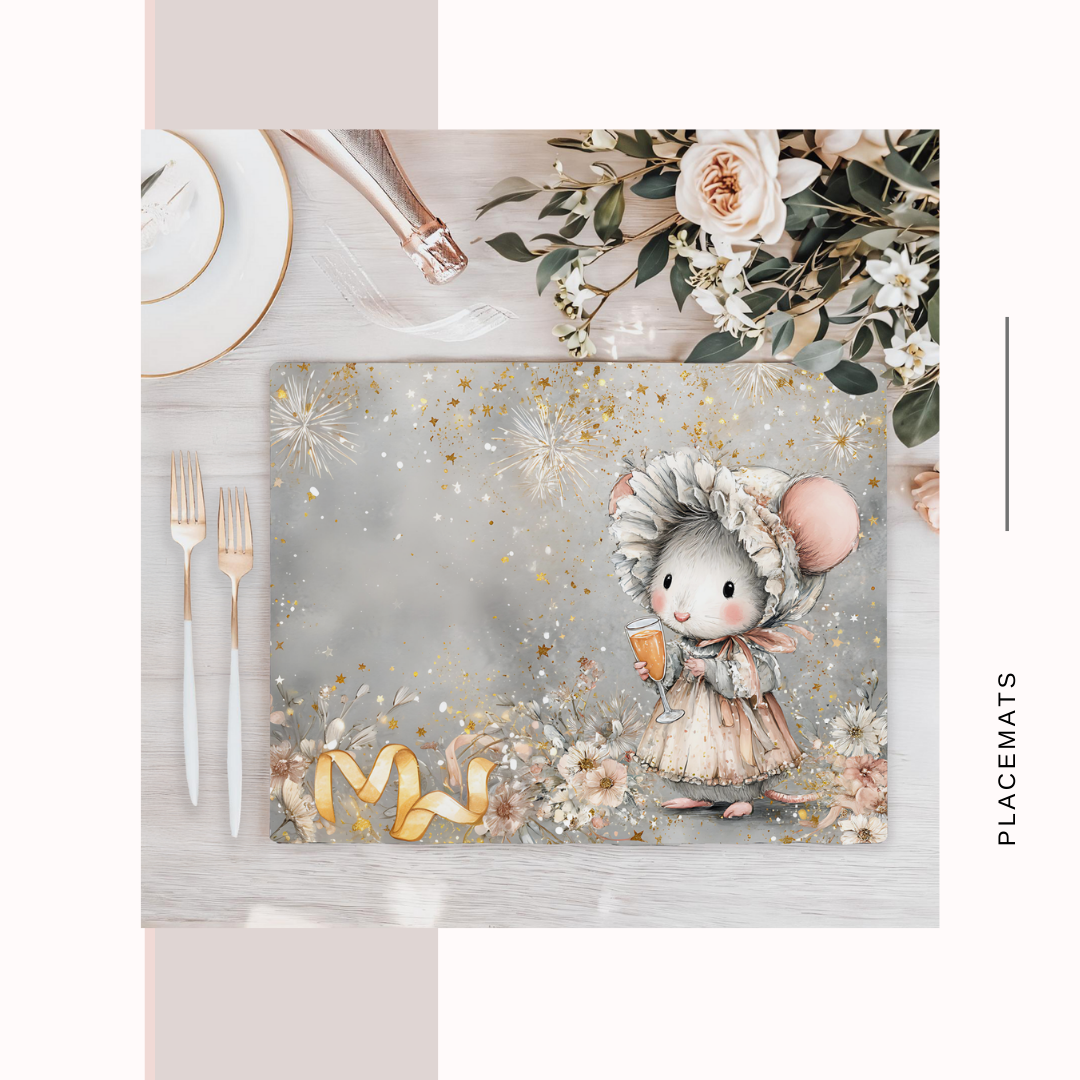 Wooden Placemats – (Set of 6) New year