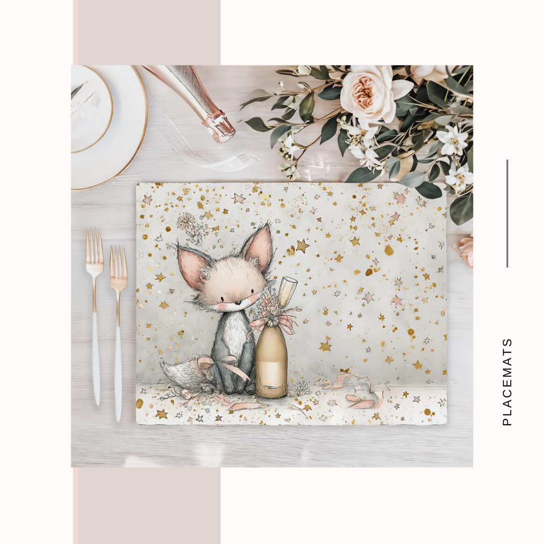 Wooden Placemats – (Set of 6) New year