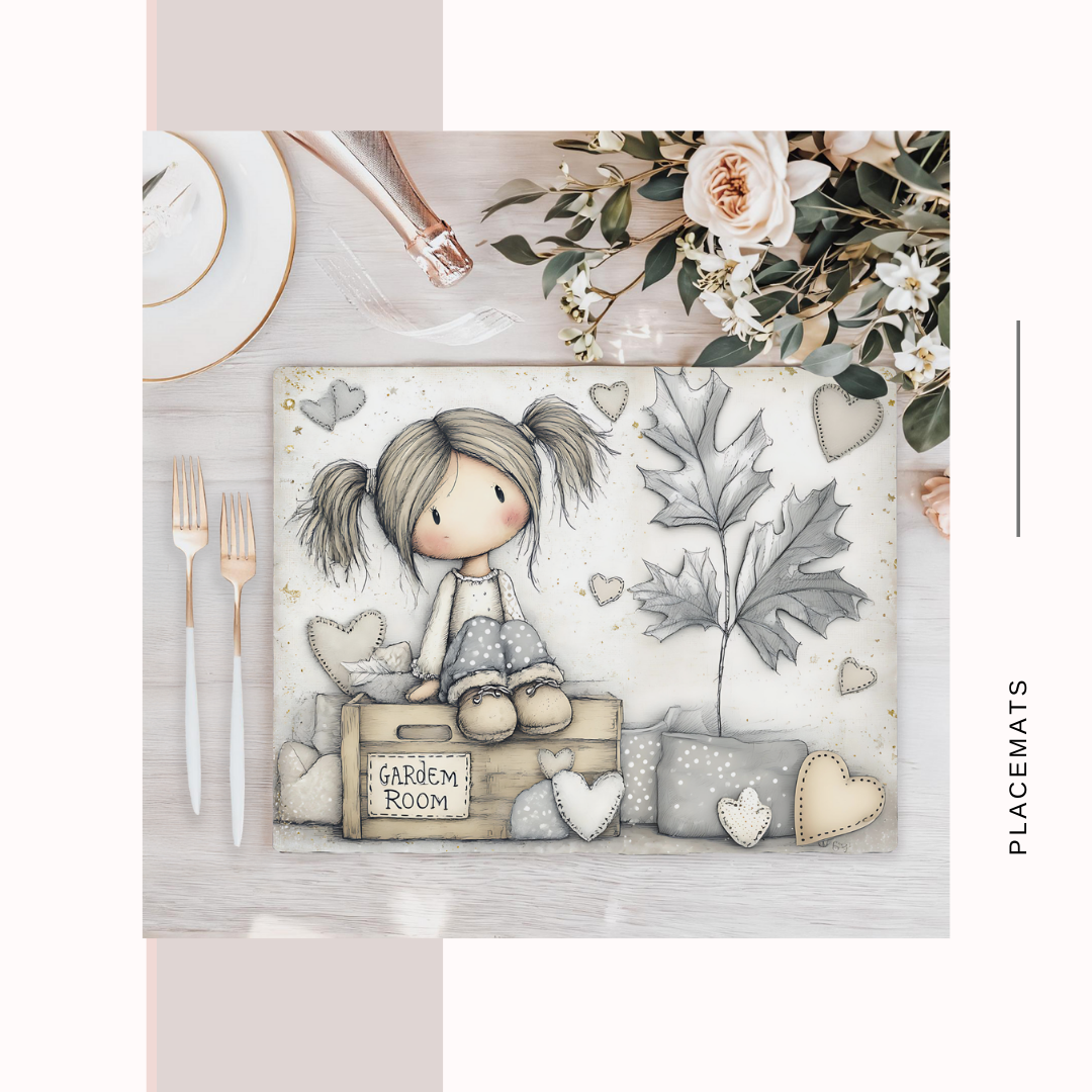 Wooden Placemats – (Set of 6) Green House