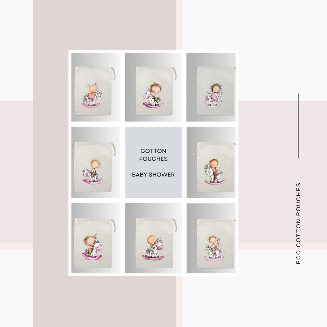 Cotton Cloth Baby Shower Pouches