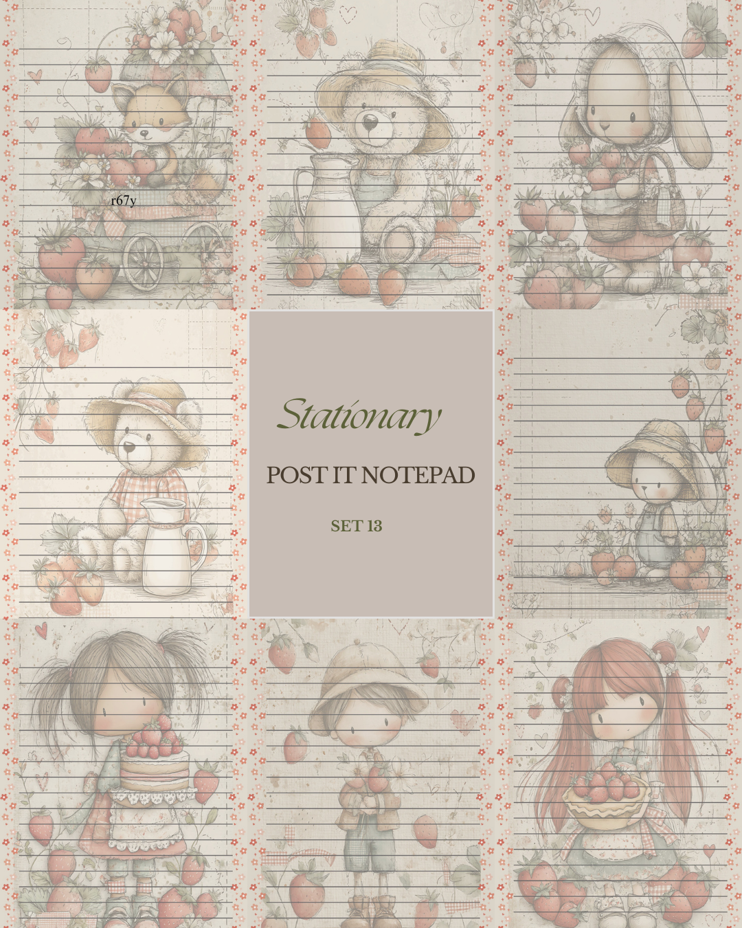 Illustrated Notepads (Set of 6)