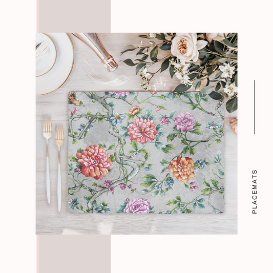 Wooden Placemats – (Set of 6) Botanical