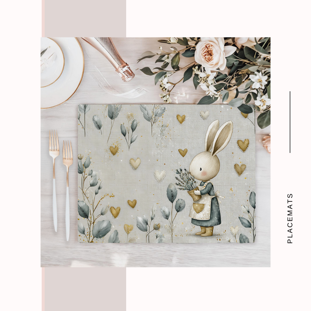 Wooden Placemats – (Set of 6) Green House