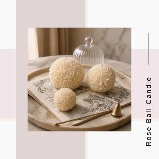 Rose Ball Candles