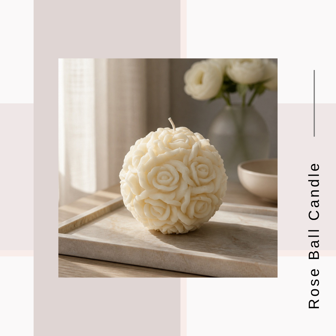 Rose Ball Candles