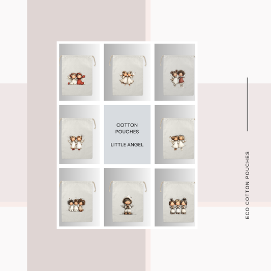 Cotton Cloth Cute Angel Pouches