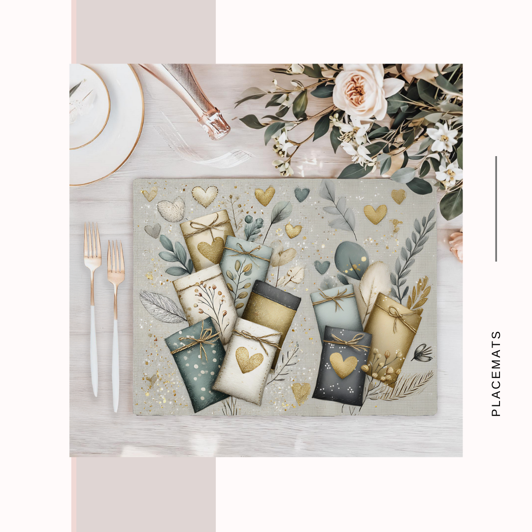 Wooden Placemats – (Set of 6) Green House