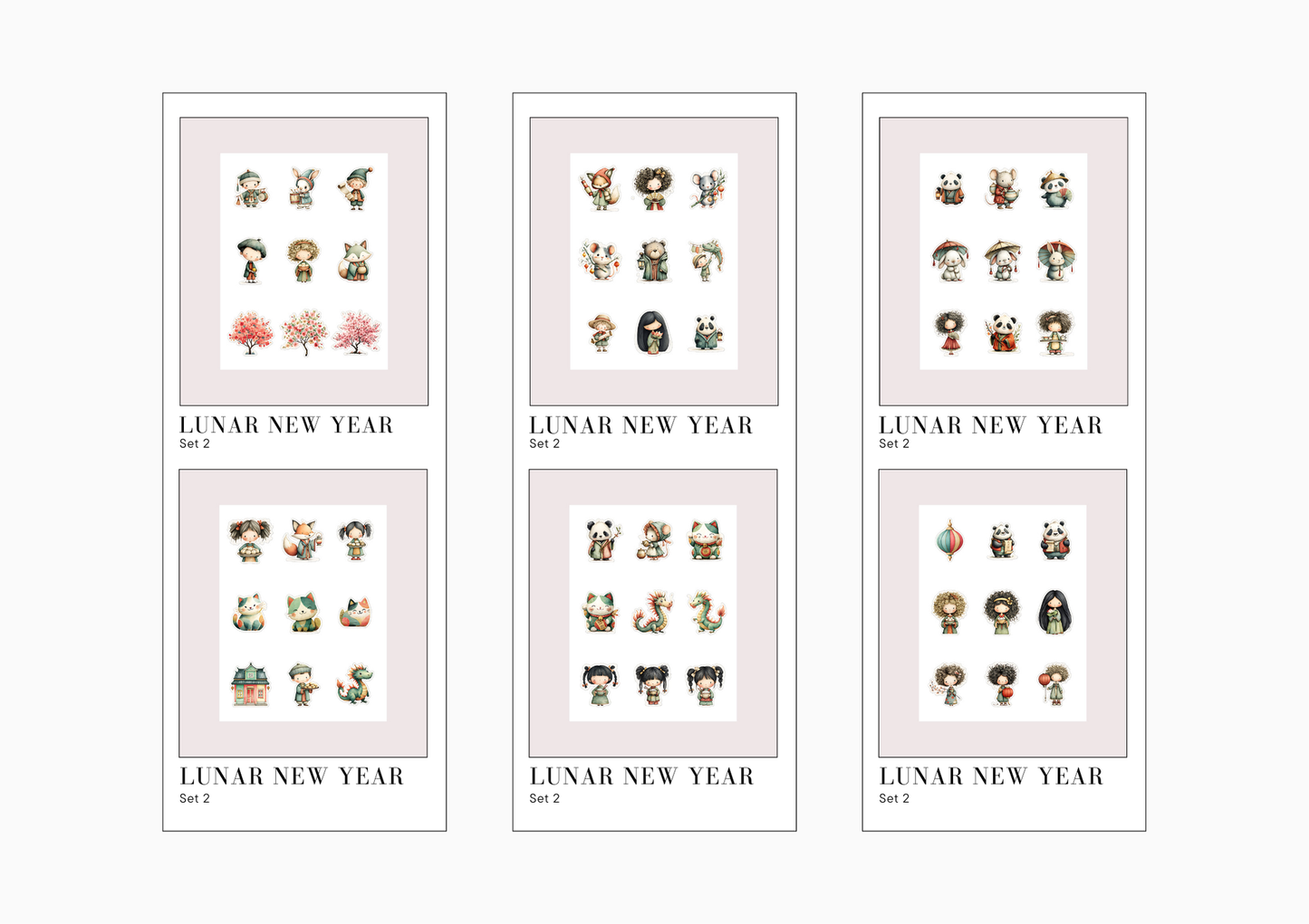 Sticker Sheets Lunar New Year