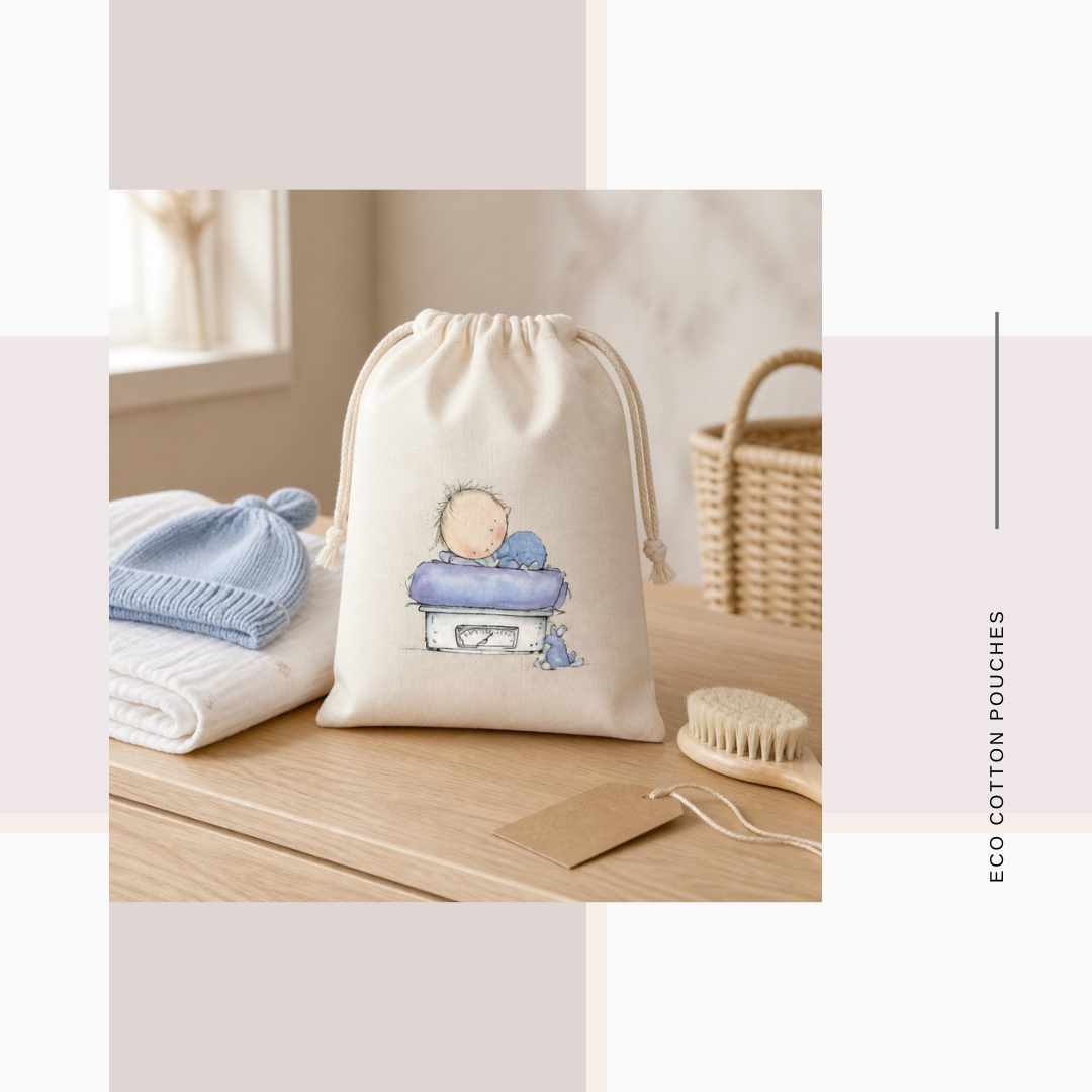 Cotton Cloth Baby Shower Pouches