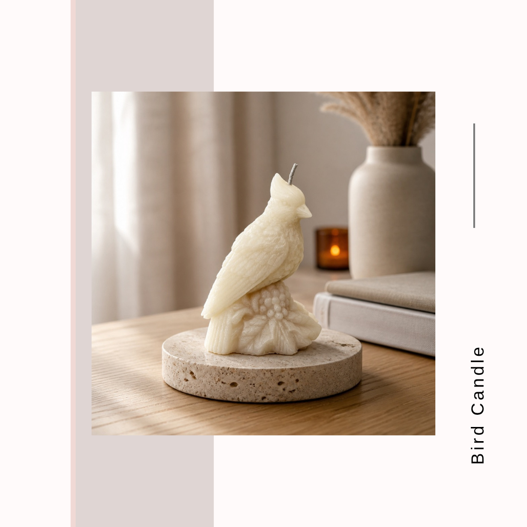 Cardinal Bird Candle