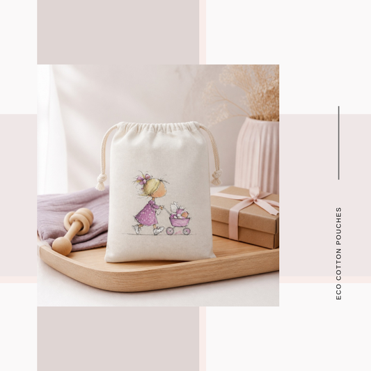 Cotton Cloth Little Girl Stroller Pouches