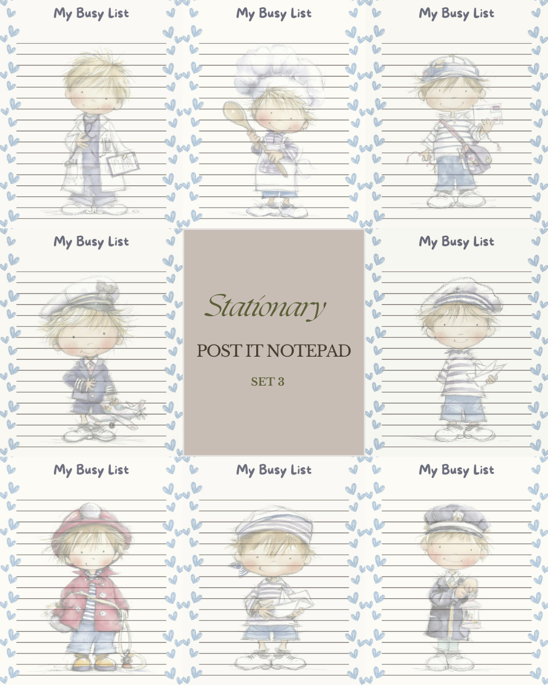 Illustrated Notepads (Set of 6)