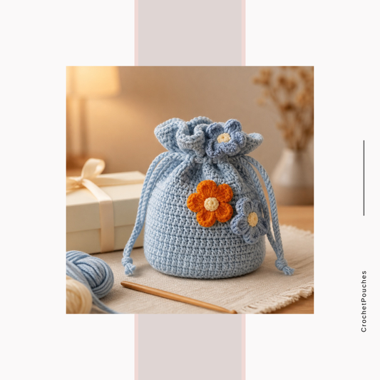 Handmade Crochet Bags (Set of 6)