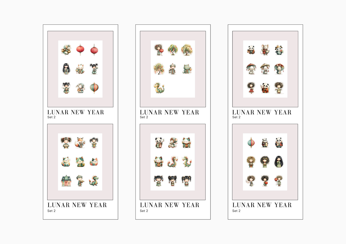 Sticker Sheets Lunar New Year