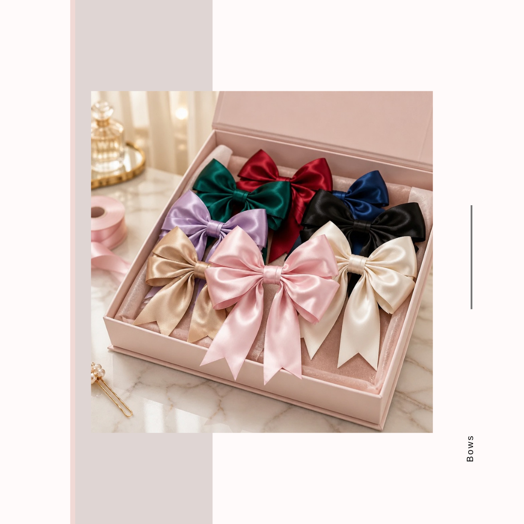 Satin Coquette Bows – Set of 12