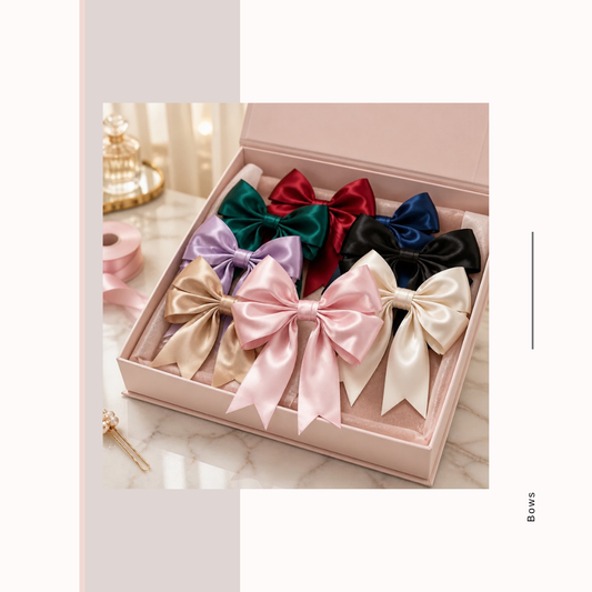 Satin Coquette Bows – Set of 12