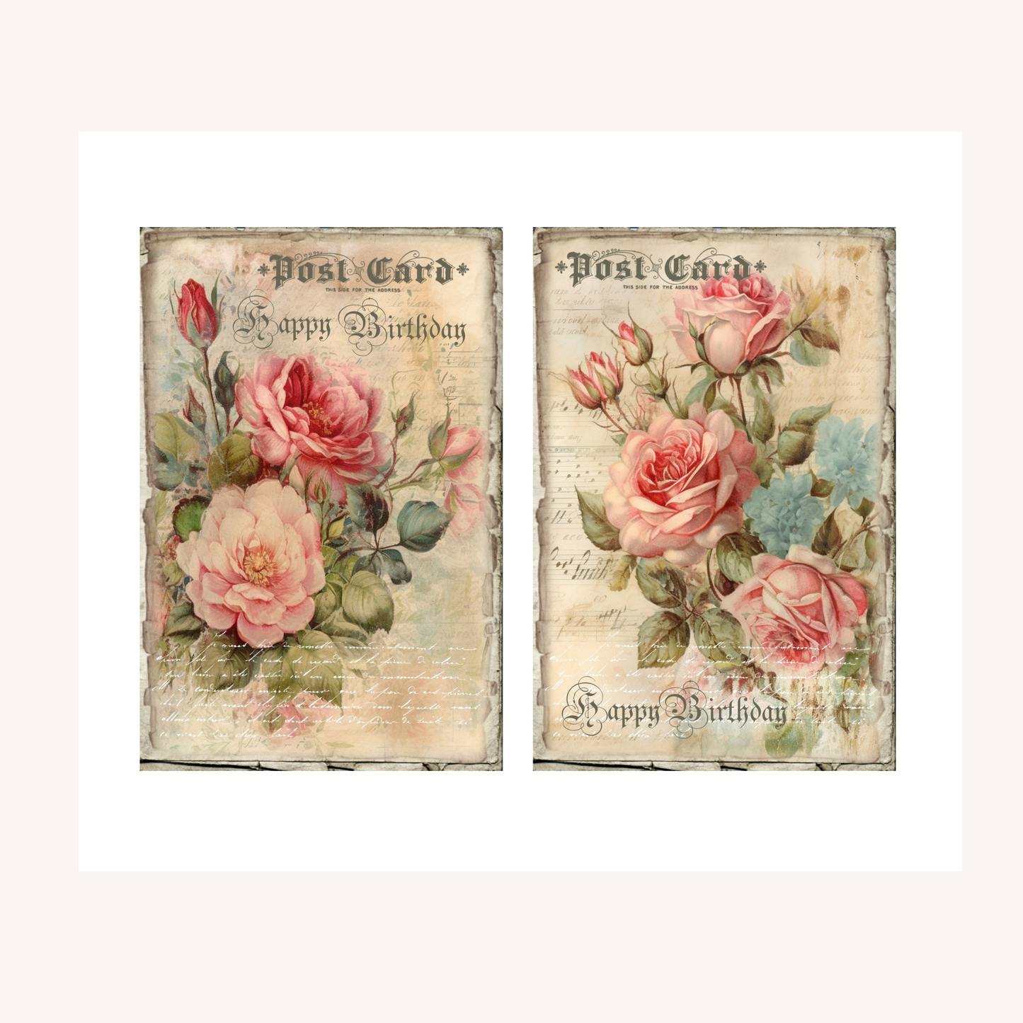 Shabby Chic Postcards