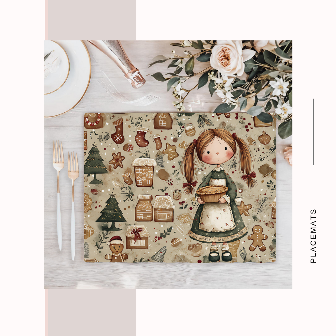 Wooden Placemats – (Set of 6) Bakery