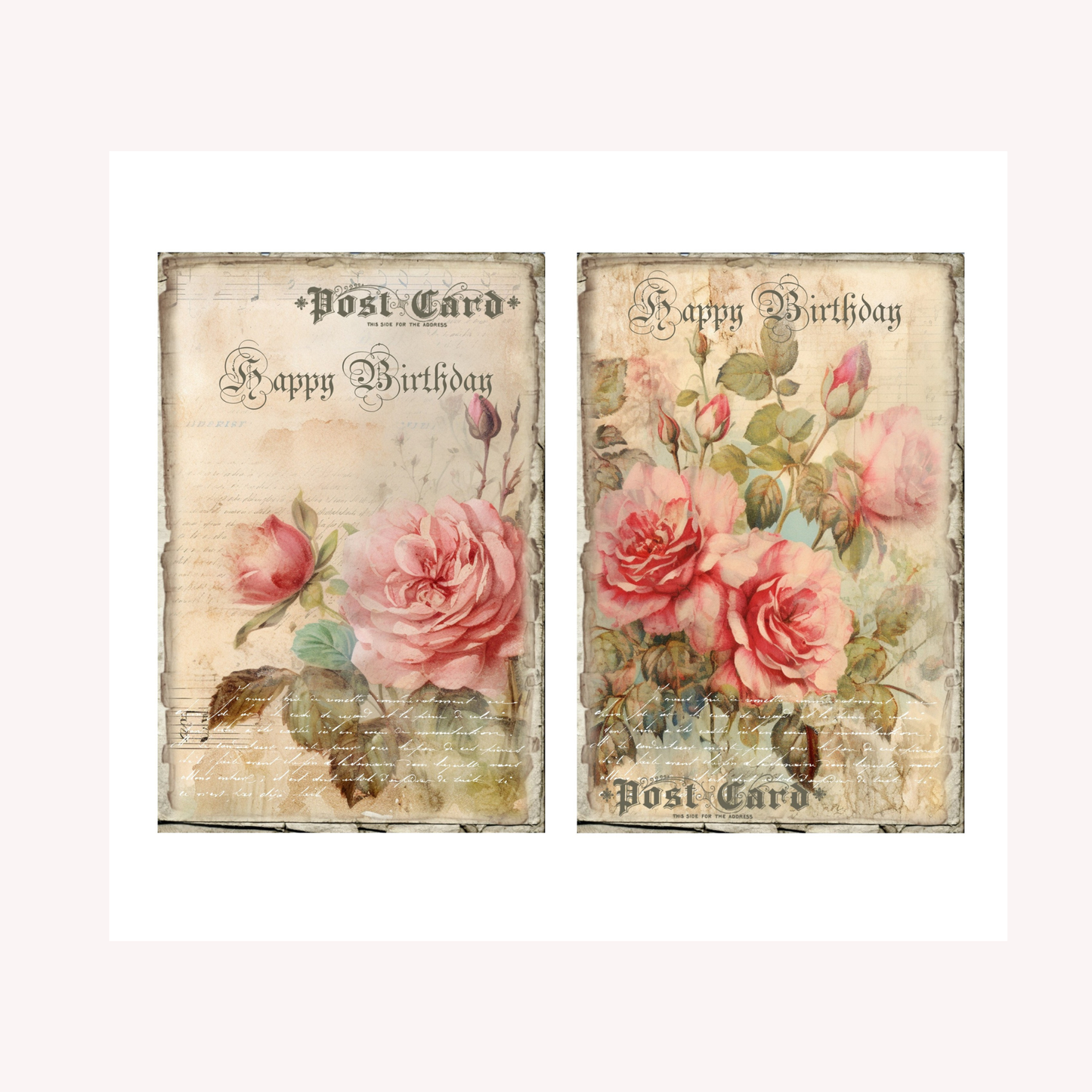 Shabby Chic Postcards