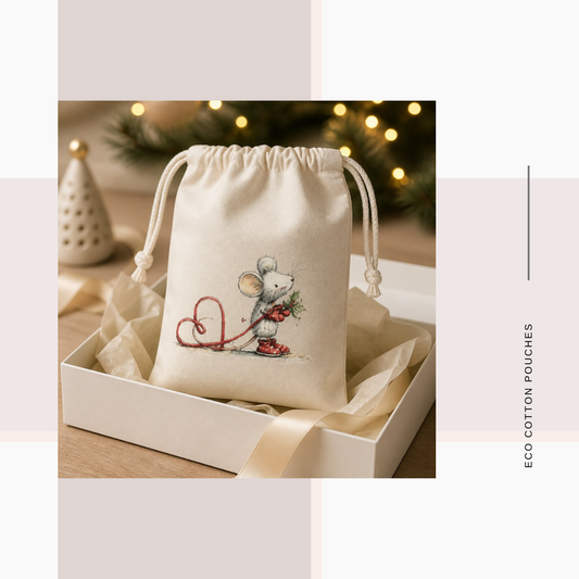 Cotton Cloth Little Tail Pouches