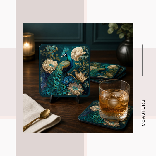 Embrace the Elegance of Moody Nature Coasters