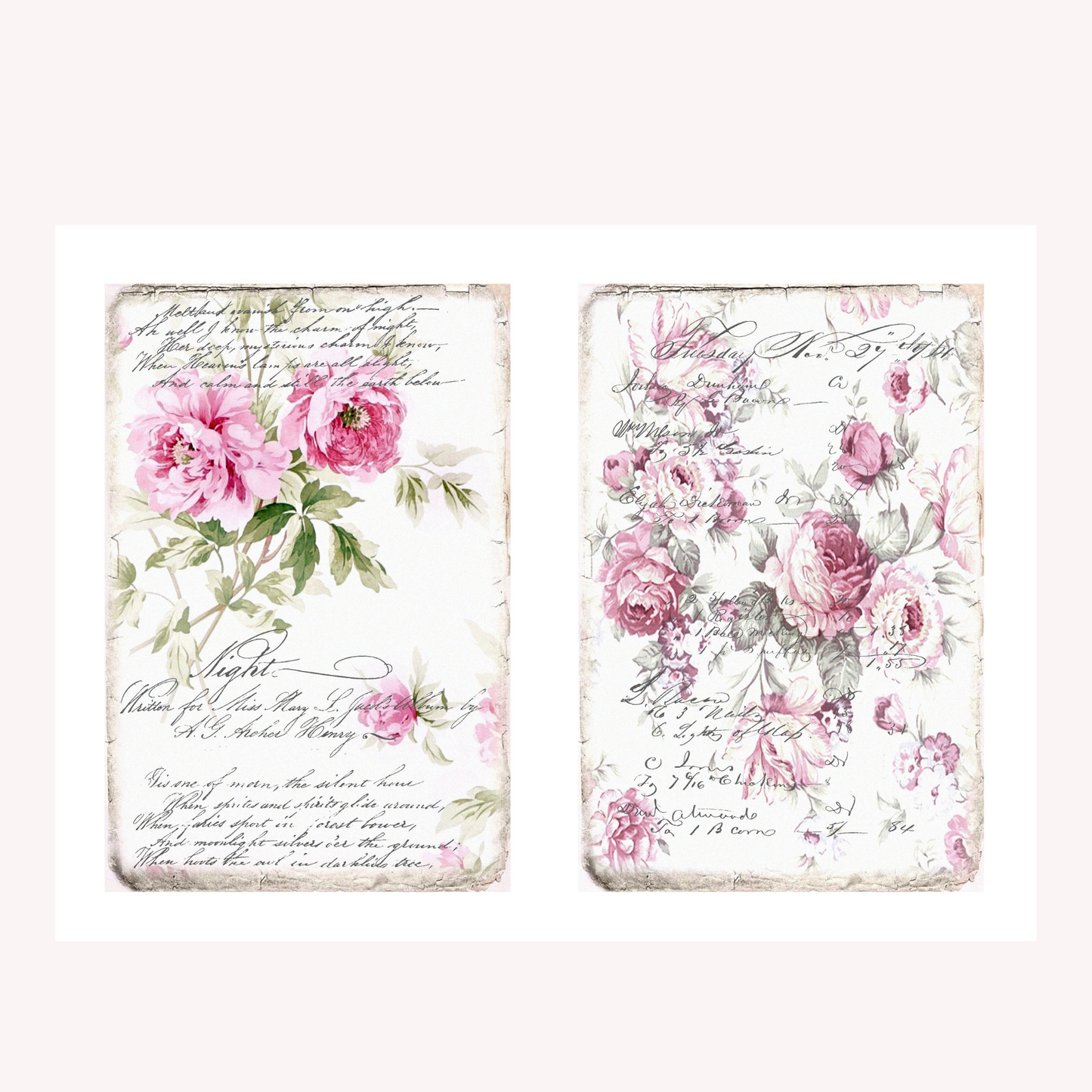 Shabby Chic Postcards