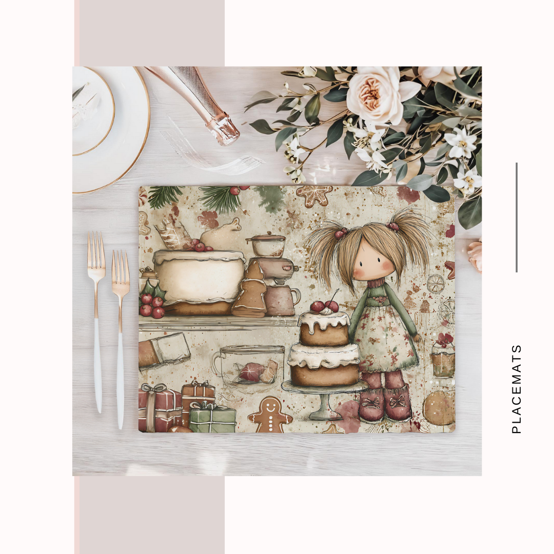 Wooden Placemats – (Set of 6) Bakery