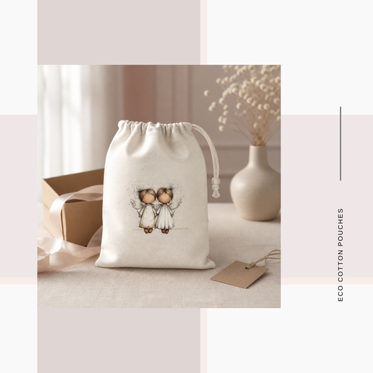 Cotton Cloth Cute Angel Pouches