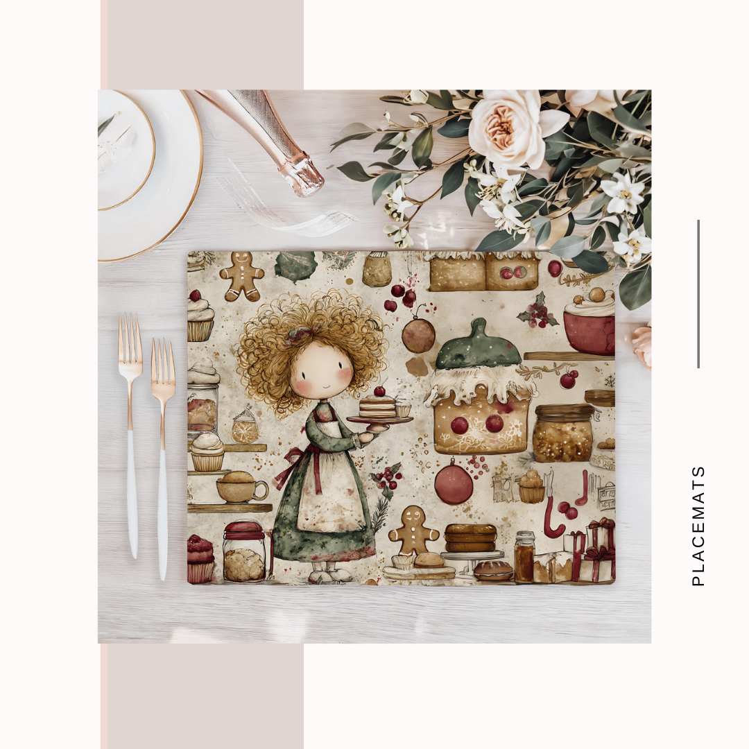 Wooden Placemats – (Set of 6) Bakery