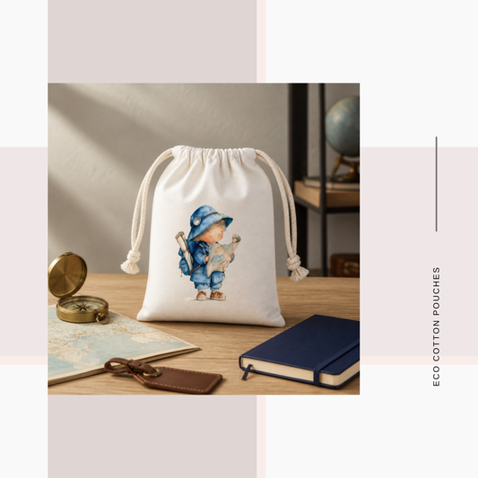 Cotton Cloth Little Explorer Pouches