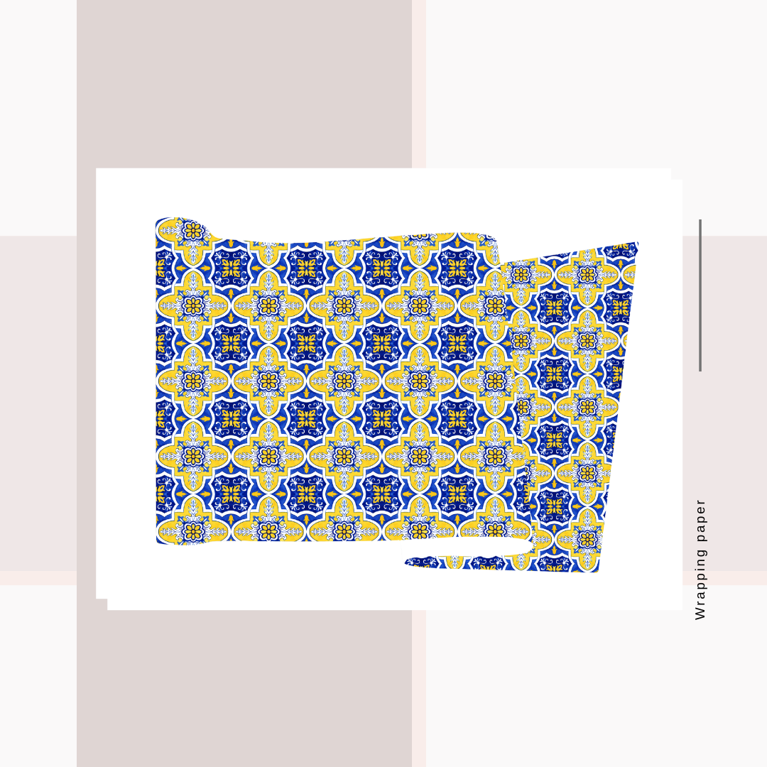 Wrapping Paper Toile/Tiles and Pottery Prints