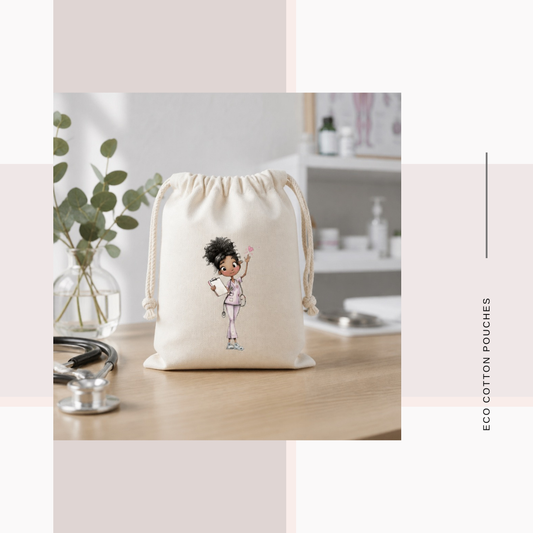 Cotton Cloth Medical Staff Pouches