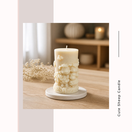 Woodland Whispers Sheep Candles