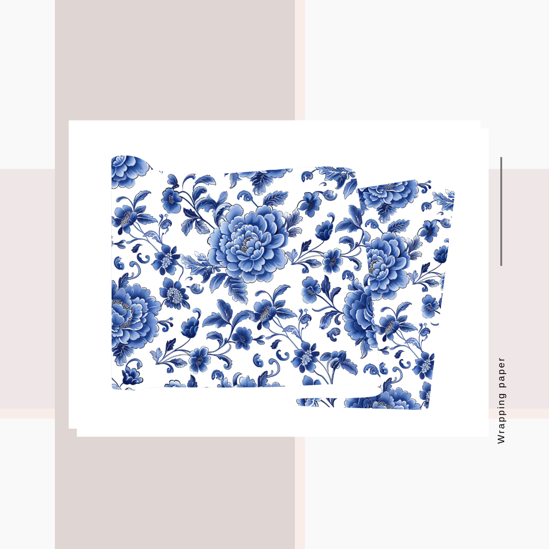 Wrapping Paper Toile/Tiles and Pottery Prints