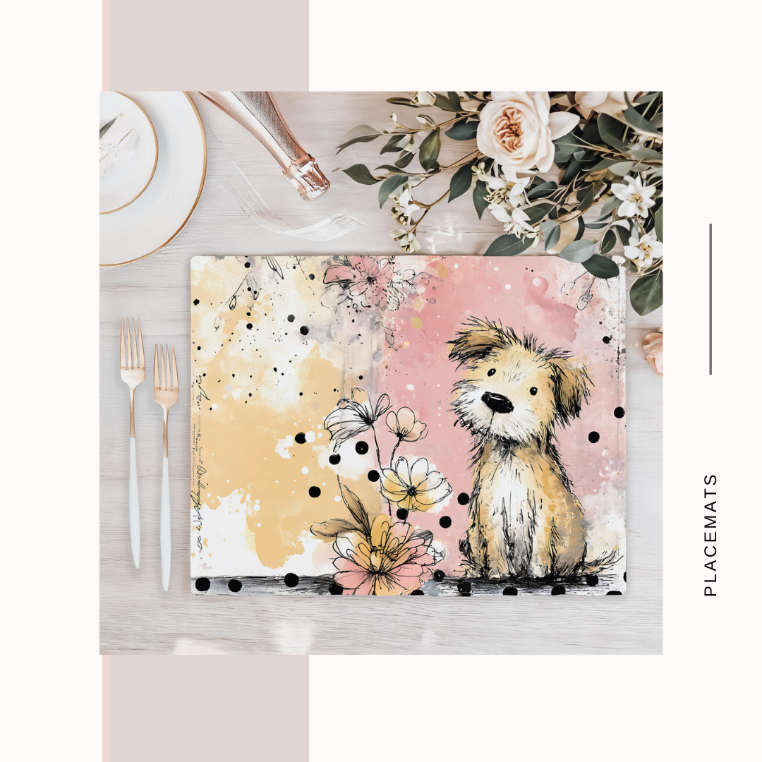 Wooden Placemats – (Set of 6) Dots