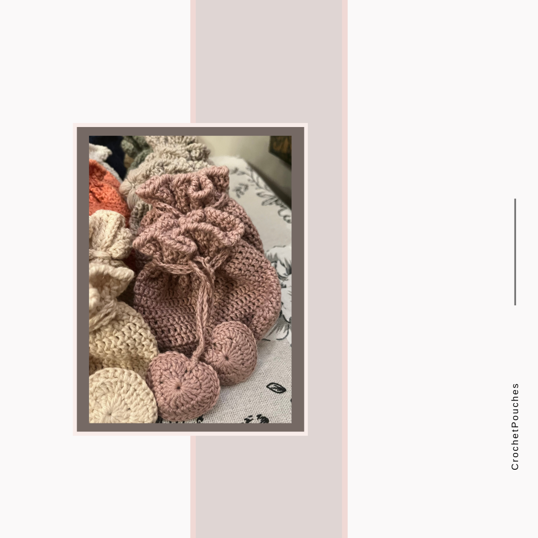 Handmade Crochet Bags (Set of 6)