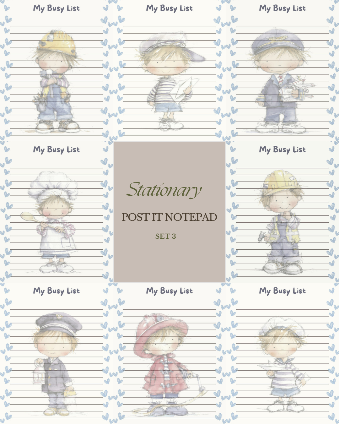 Illustrated Notepads (Set of 6)