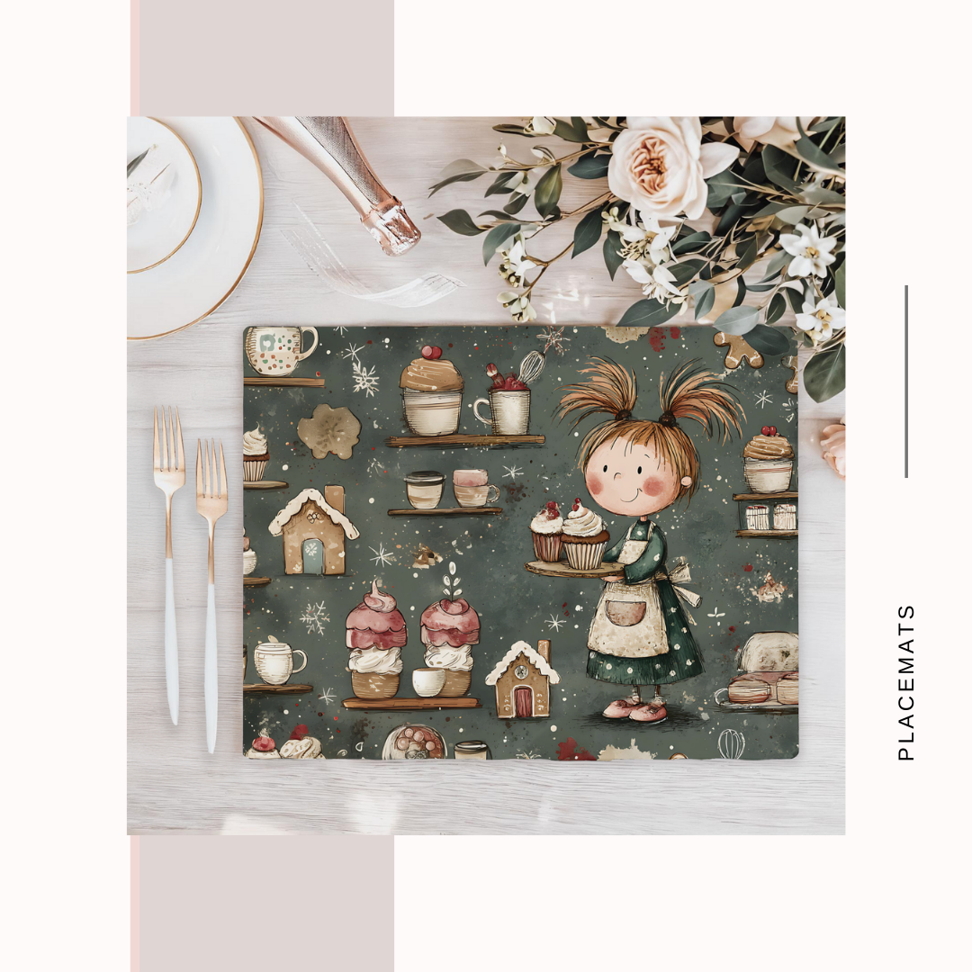 Wooden Placemats – (Set of 6) Bakery