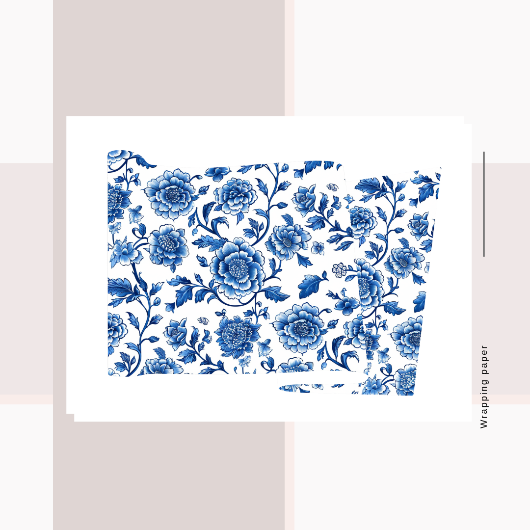 Wrapping Paper Toile/Tiles and Pottery Prints