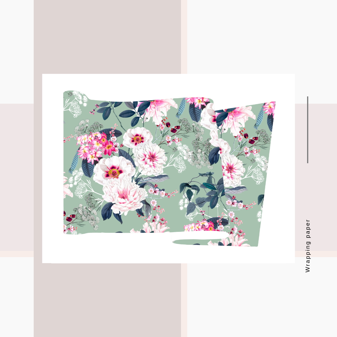 Wrapping Paper Floral Prints