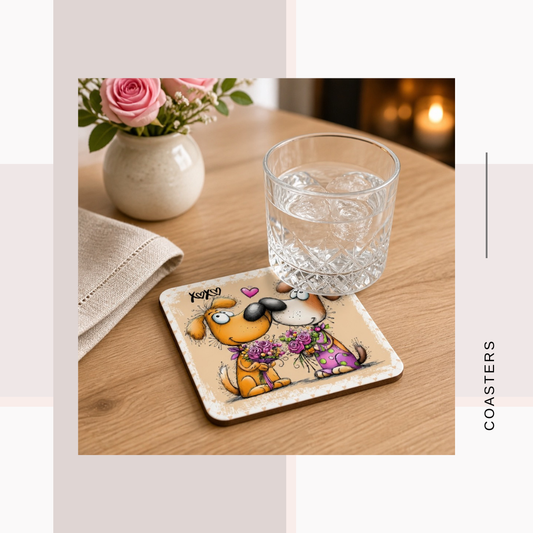 Puppy Art Coasters
