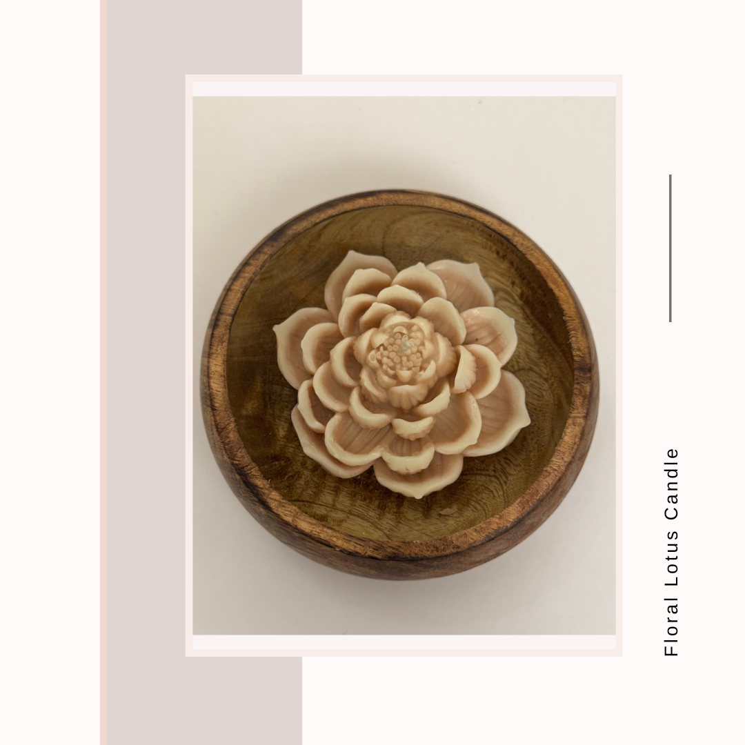 Floral Lotus Candle