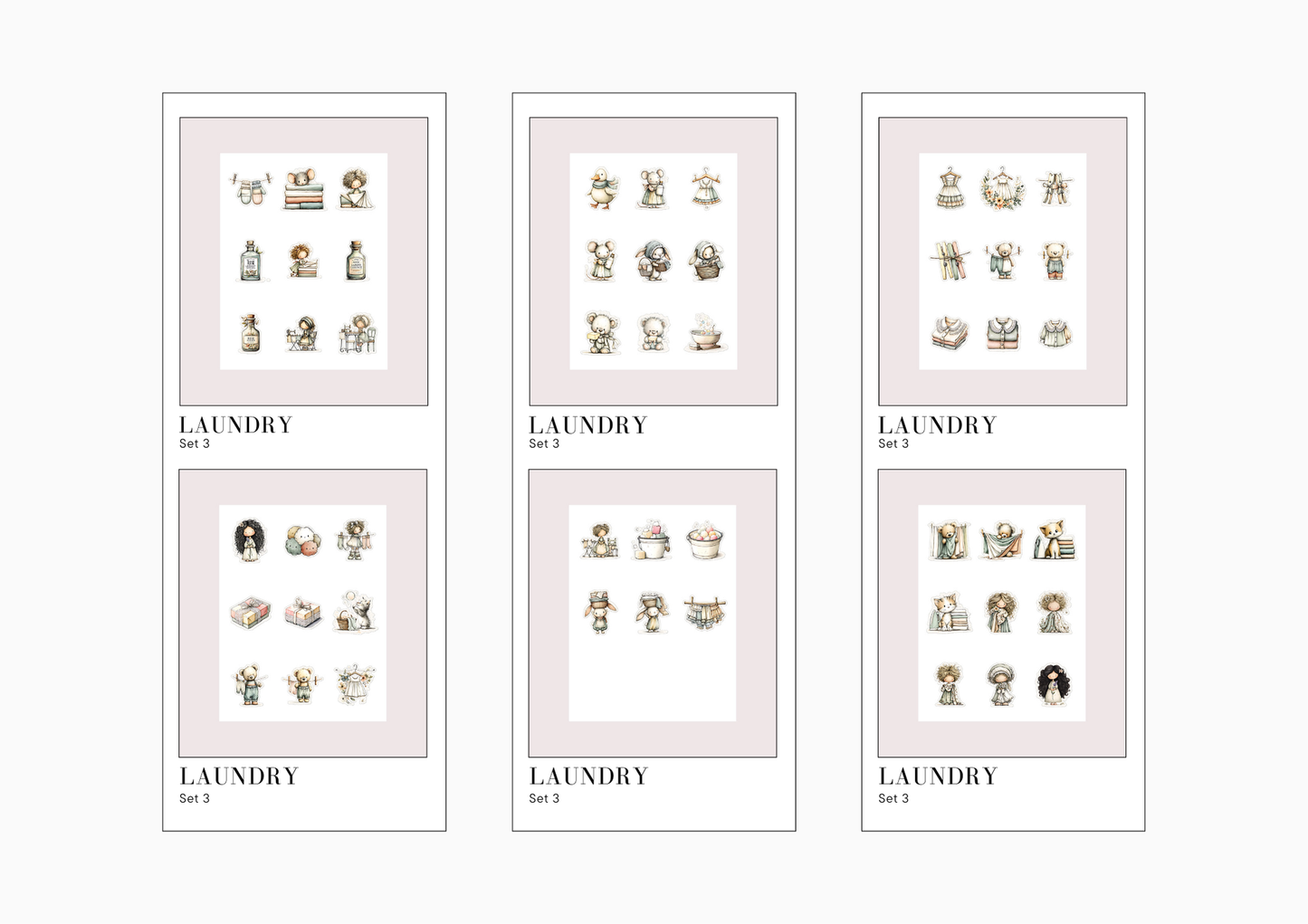 Sticker Sheets Laundry