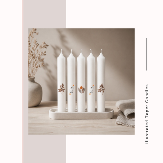 Illustrated Taper Candles